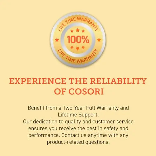 COSORI Dual Air Fryer, 8.5L Family Capacity, 8-In-1, Sync Cook & Finish, 2 Non-Stick Drawers with Visible Window, 2 Accessories, Energy Saving, 50+ Online Recipes, Dishwasher Safe, 35โ to 230โย reviewed and rated byย Make Life Easier Technologies