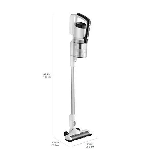 Amazon Basics 2 in 1 Cordless Vacuum Cleaner with DC Motor 150W 0.7L White and Black reviewed and rated by Make Life Easier Technologies