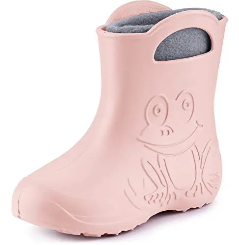 Ladeheid Children's Girl's Boy's EVA Wellington Boots Rain Shoes LA-CA-03 (Powder Pink, 2/2.5 UK) reviewed and rated by Make Life Easier Technologies