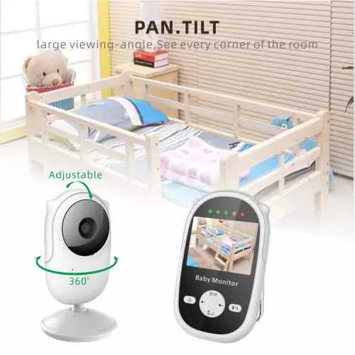 Babystar Baby Monitor with Camera and Night Vision,Wireless Video Baby Monitor with Rechargeable Battery,Two-Way Talk,2.4inch HD Screen,Feeding Reminder,4 Lullabies reviewed and rated by Make Life Easier Technologies