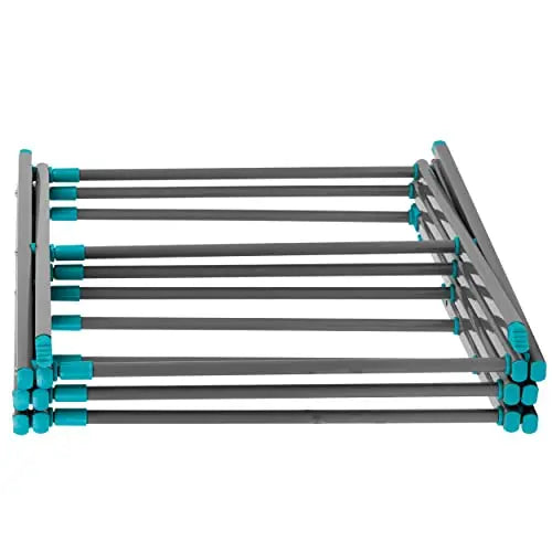 Beldray LA077615EU7 Foldable 3 Tier Airer - Laundry Drying Rack, Indoor Clothes Horse, Expandable, Compact For Convenient Storage, Air Dry Washing, 7 Metres of Dryer Space, Steel, Turquoise/Grey reviewed and rated by Make Life Easier Technologies