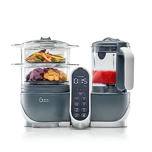 Babymoov Nutribaby Plus 6 in 1 Baby Food Maker, baby food blender and steamer, food processor for weaning, warmer, defroster, steriliser, nutritionist approved, Grey reviewed and rated by Make Life Easier Technologies