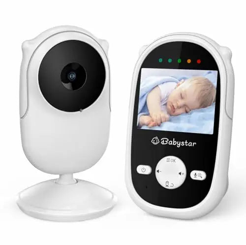 Babystar Baby Monitor with Camera and Night Vision,Wireless Video Baby Monitor with Rechargeable Battery,Two-Way Talk,2.4inch HD Screen,Feeding Reminder,4 Lullabies reviewed and rated by Make Life Easier Technologies