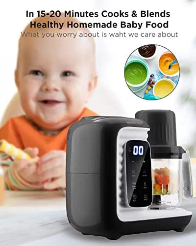 KOSTTE Baby Food Maker, Multi-Purpose Baby Food Processor, Soft Steamer Cooking, Large Capacity for Baby, Blender & Cooker for Batch Cooking, Smart Control Multifunctional Steamer- Black reviewed and rated by Make Life Easier Technologies