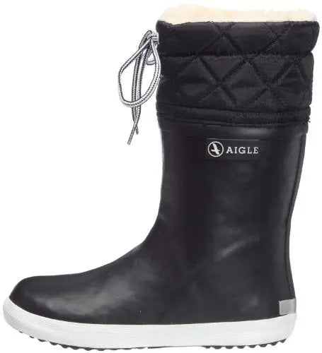 Aigle Unisex Kids' Giboulee Snow Boots, Black (Black/White), 3.5 UK Child reviewed and rated by Make Life Easier Technologies
