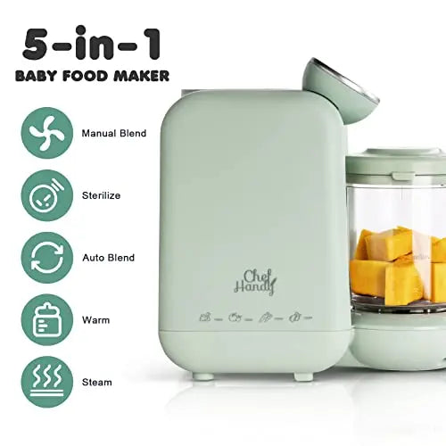 Baby Food Maker, 5 in 1 Baby Food Processor, Smart Control Multifunctional Steamer Grinder with Steam Pot, Auto Cooking & Grinding, Baby Food Warmer Mills Machine reviewed and rated by Make Life Easier Technologies