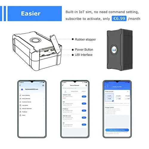 GPS Tracker for Vehicles, Car, Kids, Dogs, Motorcycle,10S Instant Updates, 6000mAh Rechargeable Battery,Geo-fence,Remote Anti Theft,Monthly Fee Required Full Global Coverage… reviewed and rated by Make Life Easier Technologies