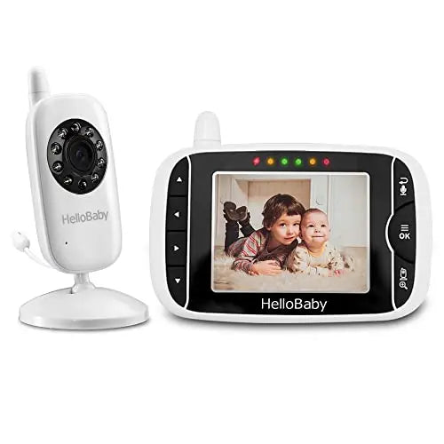 HelloBaby Baby Monitor with Remote Pan-Tilt-Zoom Camera 3.2'' LCD Screen Infrared Night Vision, 2-Way Audio, VOX Mode Lullabies, In/Outdoor(hb32) reviewed and rated by Make Life Easier Technologies