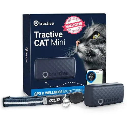 Tractive GPS Cat Tracker Mini | 24/7 Location & Territory | Escape Alerts | Unlimited Range (Blue) + Rogz Breakaway Collar reviewed and rated by Make Life Easier Technologies