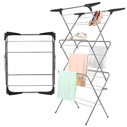 Rainberg 3-Tier Clothes Airer, Indoor Outdoor Drying Rack with 20m Washing Line Drying Space. ( Airer) reviewed and rated by Make Life Easier Technologies
