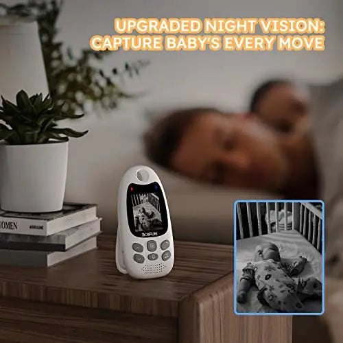 BOIFUN Video Baby Monitor with Camera, No WiFi, ECO VOX Mode, Night Vision, Battery, Two-way Audio, 8 Lullabies, Feeding Reminder, Smart Temperature, 2-inch Screen Baby/Elder/Pet, Wireless, Portable reviewed and rated by Make Life Easier Technologies