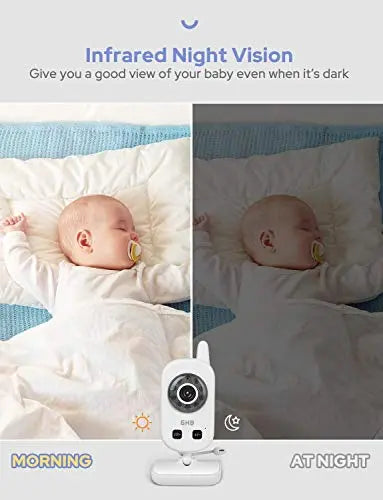 Baby Monitor, GHB Video Baby Monitor with Camera Eco Mode 900ft Range 950mAh Battery 2.4" reviewed and rated by Make Life Easier Technologies