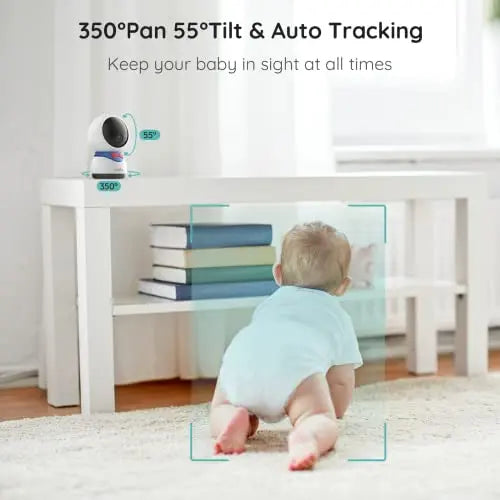 BOIFUN Wifi Video Baby Monitor Camera, App&5'' Screen Control, 1080P, Motion&Sound Detect, PTZ, Auto Tracking, Smart Baby Monitor with Night Vision, Two-way Audio, Feeding Reminder, Android/iOS Phone reviewed and rated by Make Life Easier Technologies