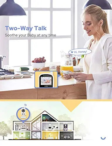 Baby Monitor, GHB Video Baby Monitor with Camera Eco Mode 900ft Range 950mAh Battery 2.4" reviewed and rated by Make Life Easier Technologies