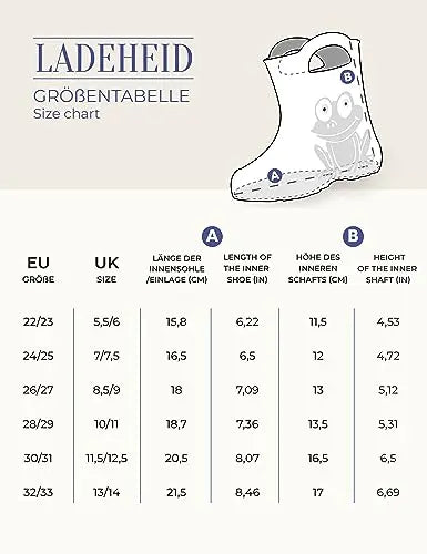 Ladeheid Children's Girl's Boy's EVA Wellington Boots Rain Shoes LA-CA-03 (Powder Pink, 2/2.5 UK) reviewed and rated by Make Life Easier Technologies