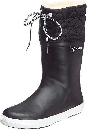 Aigle Unisex Kids' Giboulee Snow Boots, Black (Black/White), 3.5 UK Child reviewed and rated by Make Life Easier Technologies