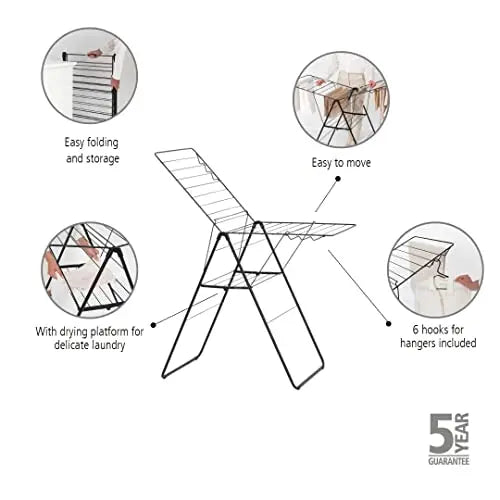 Brabantia 403408 Drying Rack, Matt Black, 20 Meters reviewed and rated by Make Life Easier Technologies
