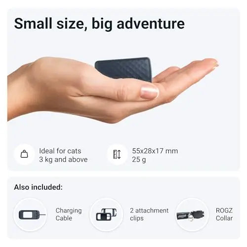 Tractive GPS Cat Tracker Mini | 24/7 Location & Territory | Escape Alerts | Unlimited Range (Blue) + Rogz Breakaway Collar reviewed and rated by Make Life Easier Technologies
