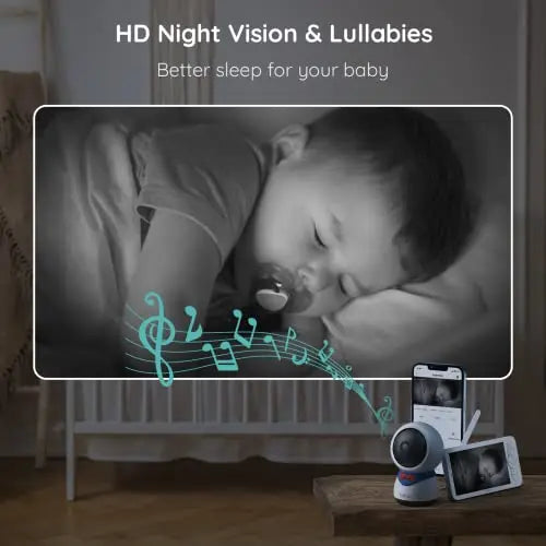 BOIFUN Wifi Video Baby Monitor Camera, App&5'' Screen Control, 1080P, Motion&Sound Detect, PTZ, Auto Tracking, Smart Baby Monitor with Night Vision, Two-way Audio, Feeding Reminder, Android/iOS Phone reviewed and rated by Make Life Easier Technologies