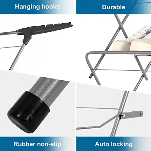 Rainberg 3-Tier Clothes Airer, Indoor Outdoor Drying Rack with 20m Washing Line Drying Space. ( Airer) reviewed and rated by Make Life Easier Technologies