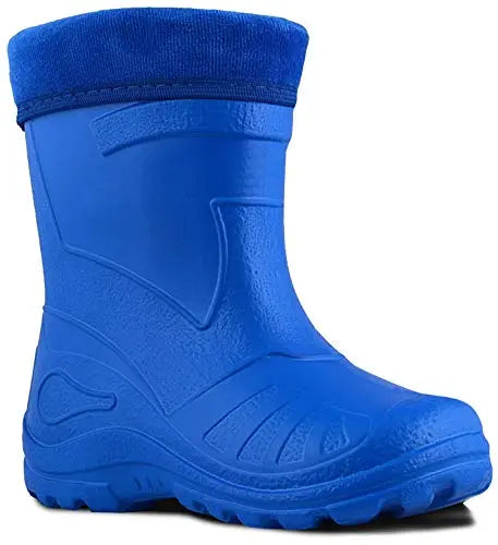 Ultra Light EVA Kids Girls Wellington Boots Rainy Snow Wellies Red Very Warm Liners (10 UK - 27 EU 17.5cm, Blue) reviewed and rated by Make Life Easier Technologies