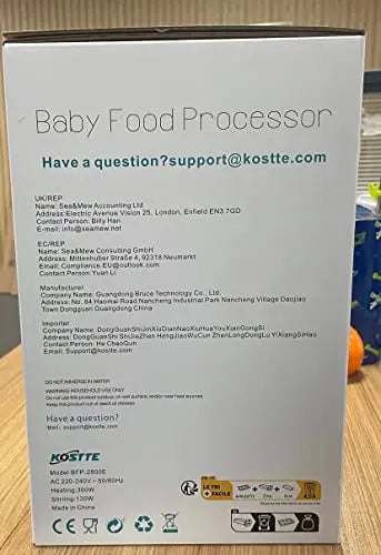 KOSTTE Baby Food Maker, Multi-Purpose Baby Food Processor, Soft Steamer Cooking, Large Capacity for Baby, Blender & Cooker for Batch Cooking, Smart Control Multifunctional Steamer- Black reviewed and rated by Make Life Easier Technologies