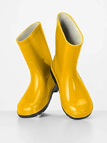 Ladeheid Children's Girl's Boy's Rubber Wellington Boots LA-939 (Yellow, 7.5 UK Child) reviewed and rated by Make Life Easier Technologies