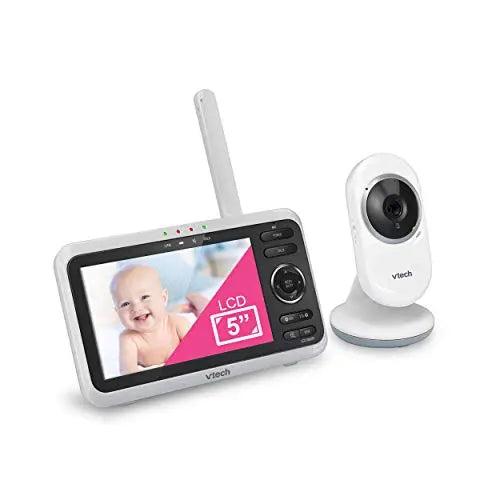 VTech VM350 Video Monitor with Battery Supports 12-hr Video-Mode, 21-hr Audio-Mode, 5" Screen, 1000ft Long Range, Bright Night Vision, 2-Way Talk, Auto-on Screen, Lullabies reviewed and rated by Make Life Easier Technologies
