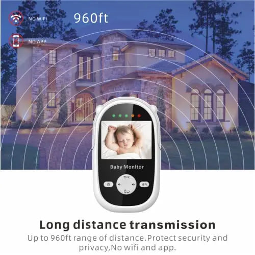 Babystar Baby Monitor with Camera and Night Vision,Wireless Video Baby Monitor with Rechargeable Battery,Two-Way Talk,2.4inch HD Screen,Feeding Reminder,4 Lullabies reviewed and rated by Make Life Easier Technologies