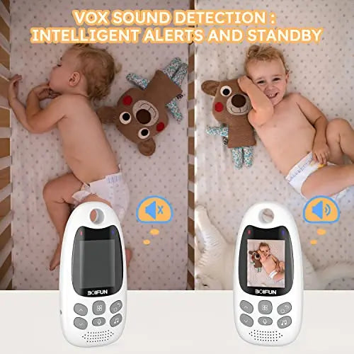 BOIFUN Video Baby Monitor with Camera, No WiFi, ECO VOX Mode, Night Vision, Battery, Two-way Audio, 8 Lullabies, Feeding Reminder, Smart Temperature, 2-inch Screen Baby/Elder/Pet, Wireless, Portable reviewed and rated by Make Life Easier Technologies