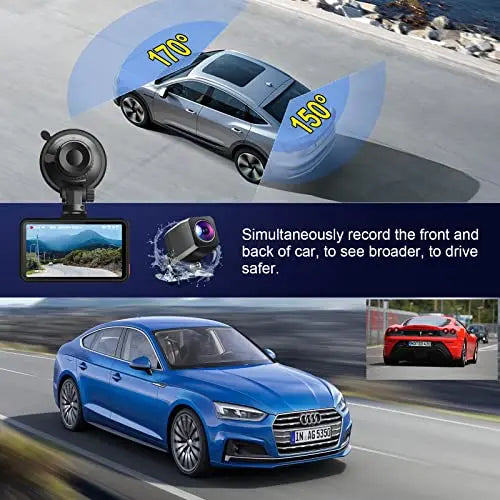 Dash Cam Front and Rear, 4K Dash Camera for Cars Built-in WiFi and Free 64GB TF Card 3" LCD Dual Dashboard Camera Driving Recorder with 170°Wide Angle, WDR, Night Vision, 24h Parking Monitor reviewed and rated by Make Life Easier Technologies