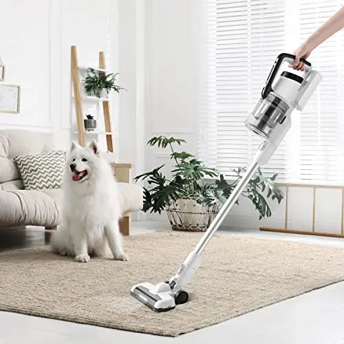 Amazon Basics 2 in 1 Cordless Vacuum Cleaner with DC Motor 150W 0.7L White and Black reviewed and rated by Make Life Easier Technologies