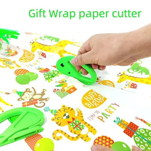Wrapping Paper Cutter, Sliding Wrapping Paper Cutter, Gift Wrap Cutter Tool With 10 replacement blades (2 Pack) reviewed and rated by Make Life Easier Technologies