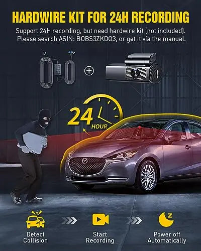 EUKI 4K Dash Cam Front and Rear wireless with WiFi, Dual Dashcam, Car Camera with Parking Monitor, Night Vision, WDR, G-Sensor, Loop Recording, App Control,24 hour Parking Mode, 64GB SD Card Included reviewed and rated by Make Life Easier Technologies