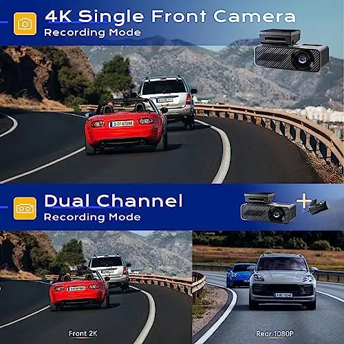 Pelsee P1 Duo Dash Cam Front and Rear, 4K Single Front Dash Camera, 2K/1080P Dual Car Camera with Parking Mode, Built-in Wi-Fi,1.5” IPS Display Mini Dashcam,Night Vision,Voice Control, 24H, G-Sensor reviewed and rated by Make Life Easier Technologies
