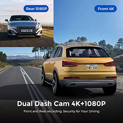 AZDOME 4K Dash Cam Front and Rear with 5G WiFi GPS Dual Dashcam Voice Control Car Camera with Parking Monitor, Night Vision, WDR, G-Sensor, Loop Recording, 64GB SD Card Included(M300S) reviewed and rated by Make Life Easier Technologies