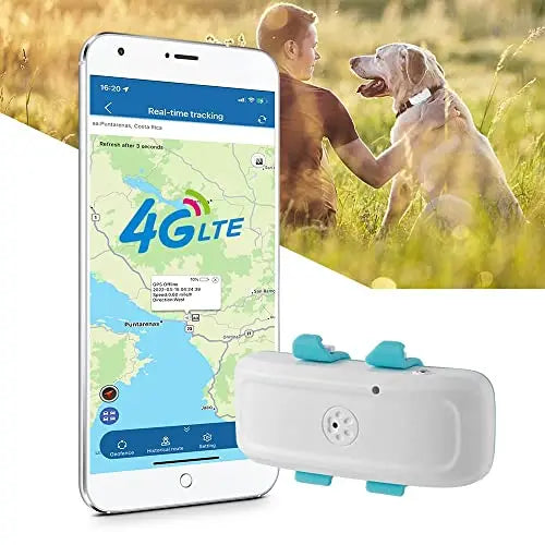 TKMARS GPS Dog Tracker 4G Real-Time Tracking Device, Sound/Light Alert, Waterproof, Date Statistics, History Location GPS Tracker for Dog with App/Web No Subscription reviewed and rated by Make Life Easier Technologies