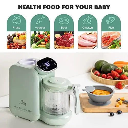 Baby Food Maker, 5 in 1 Baby Food Processor, Smart Control Multifunctional Steamer Grinder with Steam Pot, Auto Cooking & Grinding, Baby Food Warmer Mills Machine reviewed and rated by Make Life Easier Technologies