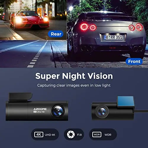 AZDOME 4K Dash Cam Front and Rear with 5G WiFi GPS Dual Dashcam Voice Control Car Camera with Parking Monitor, Night Vision, WDR, G-Sensor, Loop Recording, 64GB SD Card Included(M300S) reviewed and rated by Make Life Easier Technologies