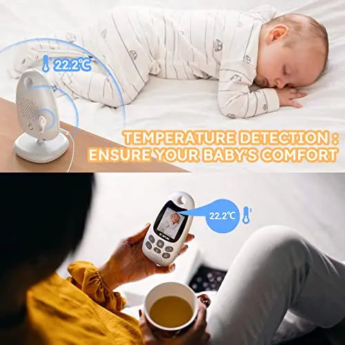 BOIFUN Video Baby Monitor with Camera, No WiFi, ECO VOX Mode, Night Vision, Battery, Two-way Audio, 8 Lullabies, Feeding Reminder, Smart Temperature, 2-inch Screen Baby/Elder/Pet, Wireless, Portable reviewed and rated by Make Life Easier Technologies