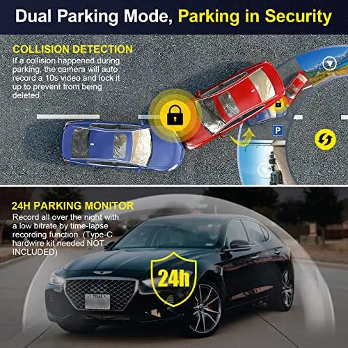 Dash Cam Front and Rear, 4K Dash Camera for Cars Built-in WiFi and Free 64GB TF Card 3" LCD Dual Dashboard Camera Driving Recorder with 170°Wide Angle, WDR, Night Vision, 24h Parking Monitor reviewed and rated by Make Life Easier Technologies