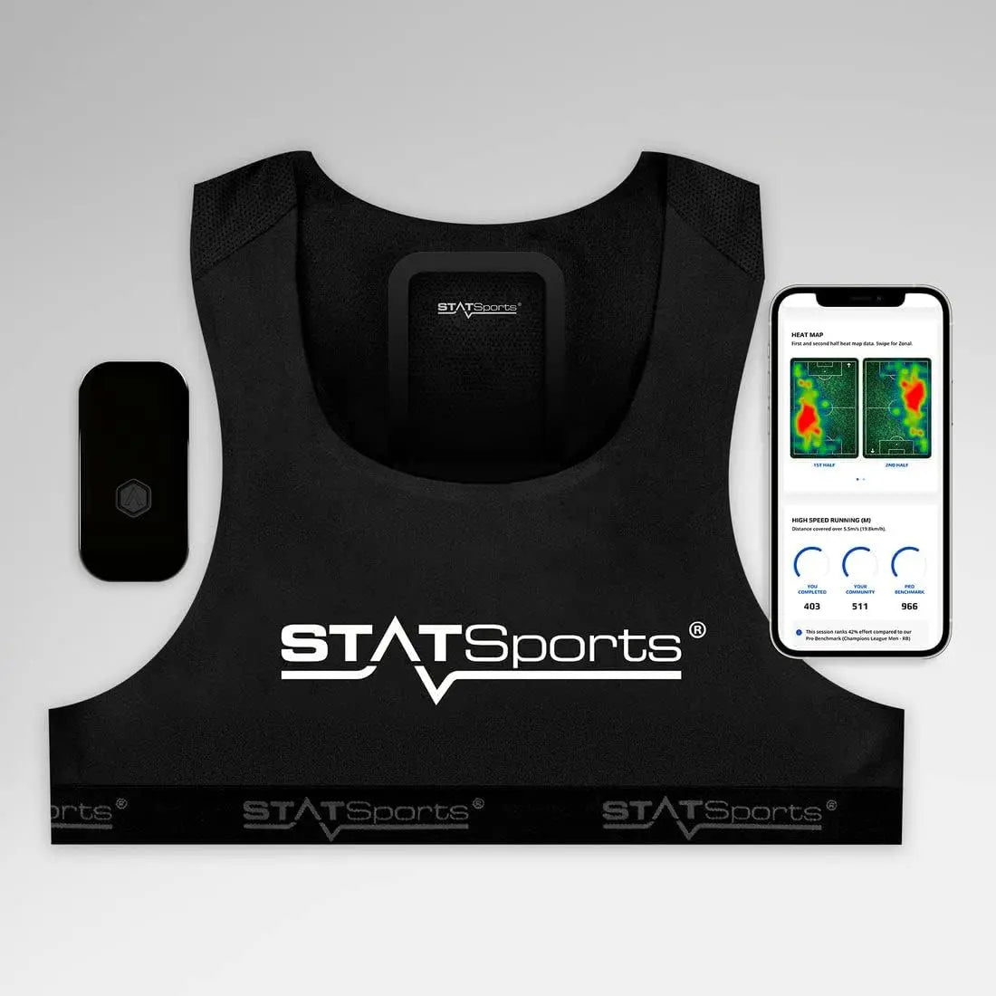STATSports APEX Athlete Series GPS Soccer Activity Tracker Stat Sports Football Performance Vest Wearable Technology Adult Medium + Academy Access reviewed and rated by Make Life Easier Technologies