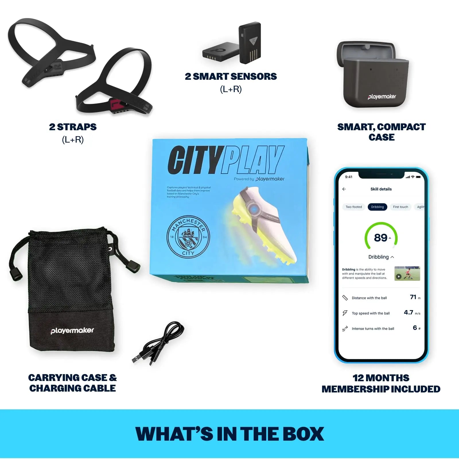 CITYPLAY Smart Football Tracker for Boots by Playermaker, Track 25+ Technical & Physical Metrics, 12 Month Access to CITYPLAY Football Training App Included, Advanced Than GPS reviewed and rated by Make Life Easier Technologies