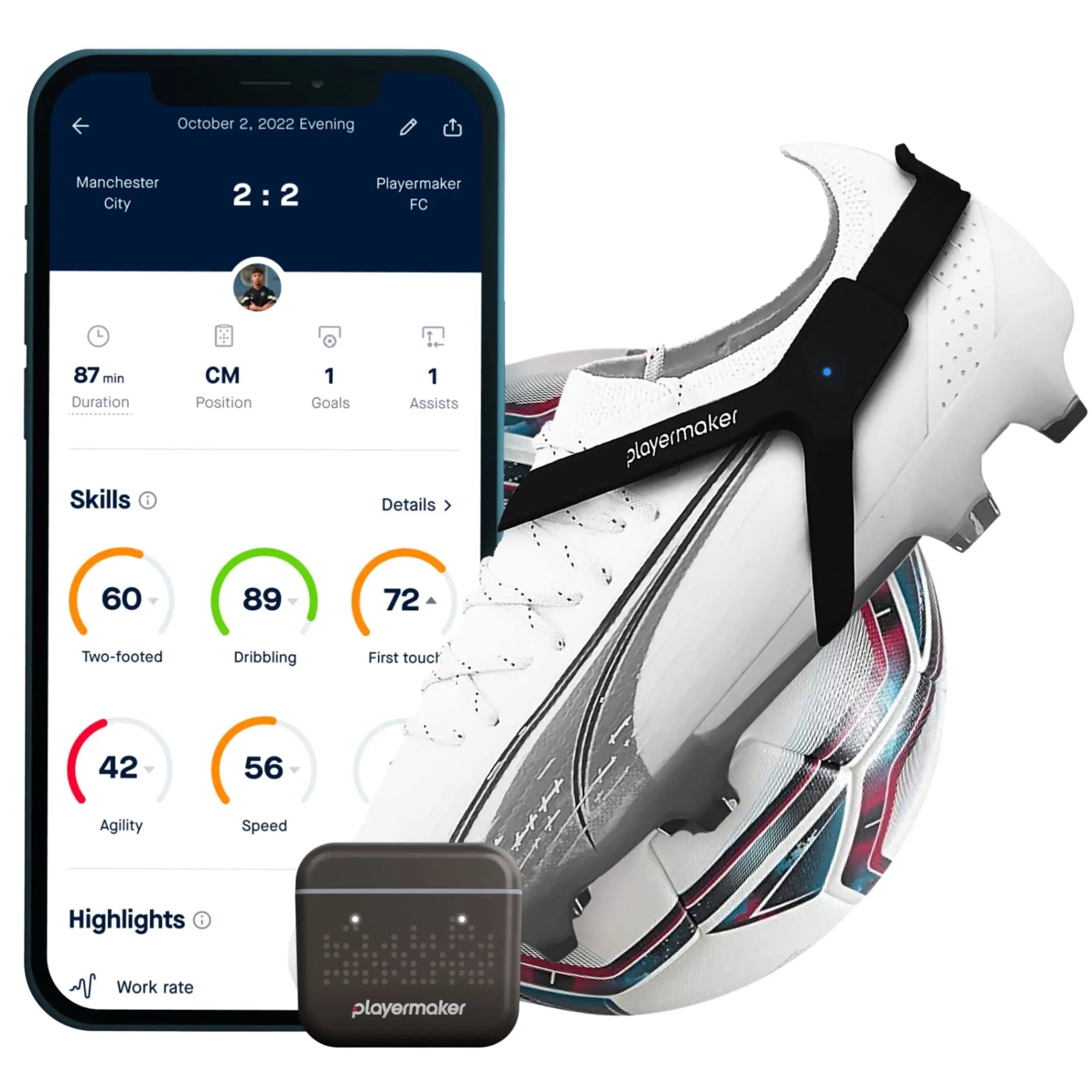 CITYPLAY Smart Football Tracker for Boots by Playermaker, Track 25+ Technical & Physical Metrics, 12 Month Access to CITYPLAY Football Training App Included, Advanced Than GPS reviewed and rated by Make Life Easier Technologies