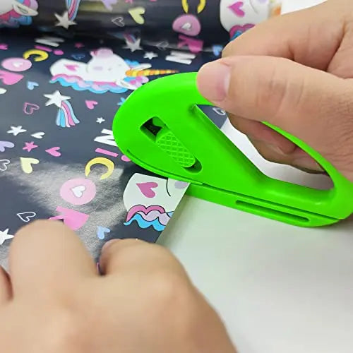 Wrapping Paper Cutter, Sliding Wrapping Paper Cutter, Gift Wrap Cutter Tool With 10 replacement blades (2 Pack) reviewed and rated by  Make Life Easier Technologies