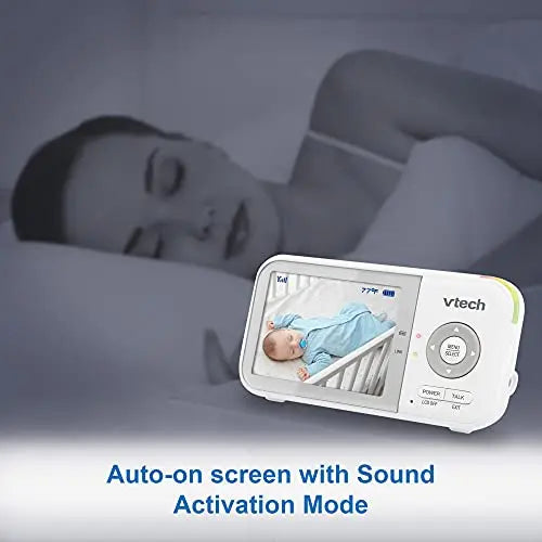 VTech VM923 Video Baby Monitor with 19-Hour Battery Life, 1000ft Long Range, Pan-Tilt-Zoom, Enhanced Night Vision, 2.8'' Screen, 2-Way Audio Talk, Temperature Sensor, Power Saving Mode, White reviewed and rated by  Make Life Easier Technologies