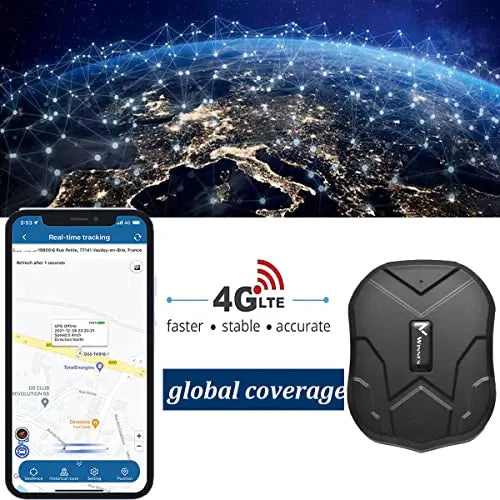 Winnes 4G TK905 GPS Tracker Global Coverage Real-time Location Tracker Anti Theft Strong Magnetic Waterproof Car GPS Tracker App/Web Online live tracking No need Subscription reviewed and rated by  Make Life Easier Technologies
