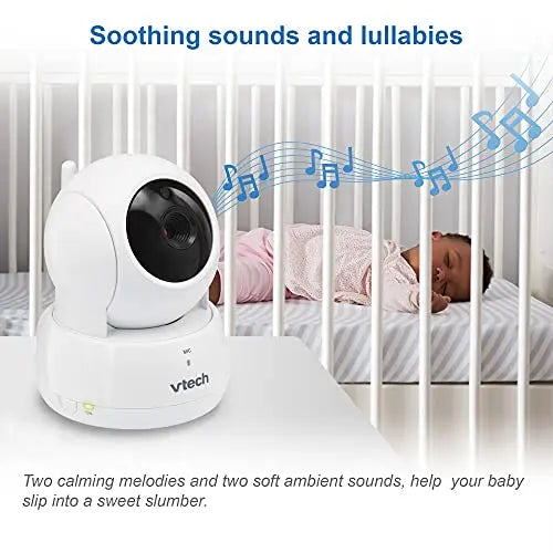 VTech VM923 Video Baby Monitor with 19-Hour Battery Life, 1000ft Long Range, Pan-Tilt-Zoom, Enhanced Night Vision, 2.8'' Screen, 2-Way Audio Talk, Temperature Sensor, Power Saving Mode, White reviewed and rated by  Make Life Easier Technologies